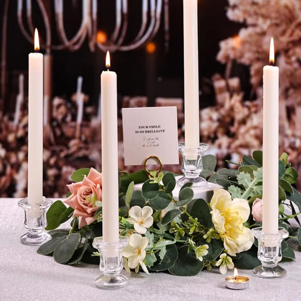 Glass Candle Votive Tealight Candlestick Holder Set Of 5